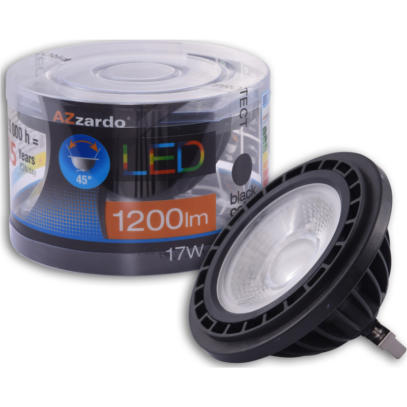 AZ1108 Azzardo AZZARDO LAMPA LED 17W QR111 BLACK 3000K LL153172 AZ1108 Azzardo AZZARDO LAMPA LED 17W QR111 BLACK 3000K LL153172 Фото