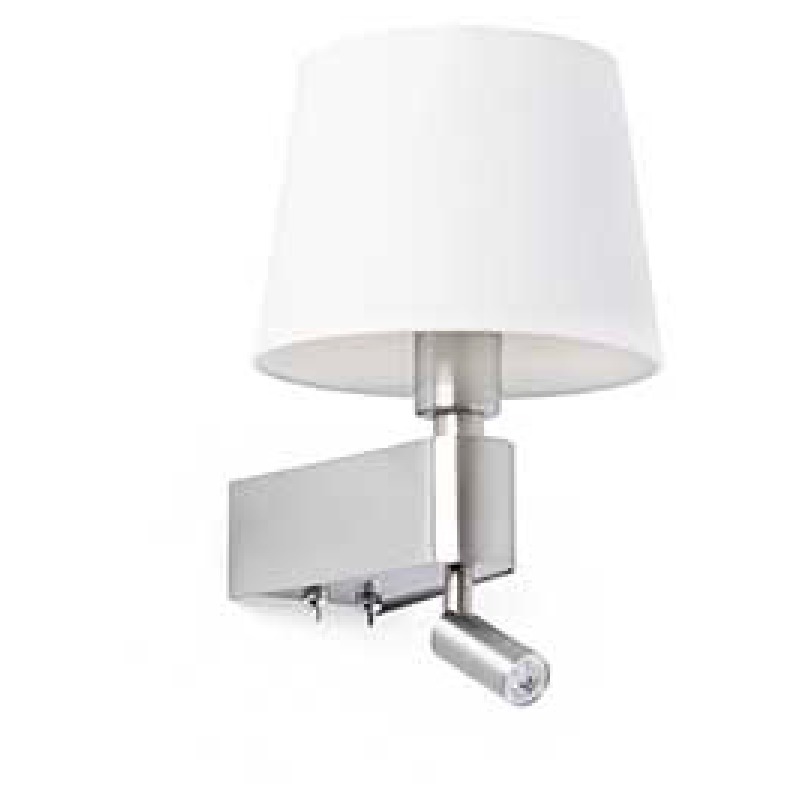  29976 Faro ROOM WHITE WALL LAMP WITH LED READER 2700K Фото