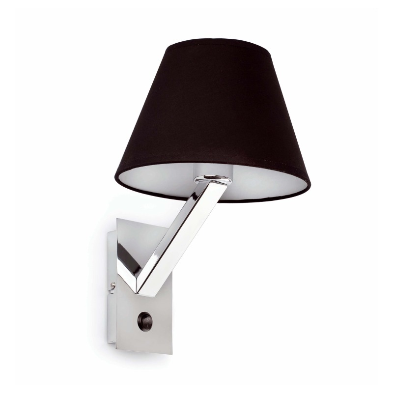  68505 Faro MOMA-1 BLACK WALL LAMP 1 X E27 60W Фото