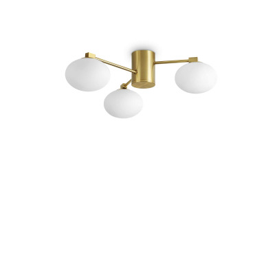 IDEAL-LUX HERMES PL3 D60 OTTONE 317007 Фото