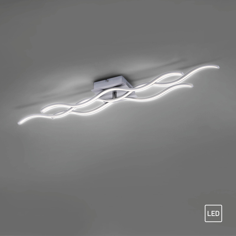 15166-55 Zumaline WAVE LAMPA SUFITOWA STALOWY 15166-55 Zumaline WAVE LAMPA SUFITOWA STALOWY Фото