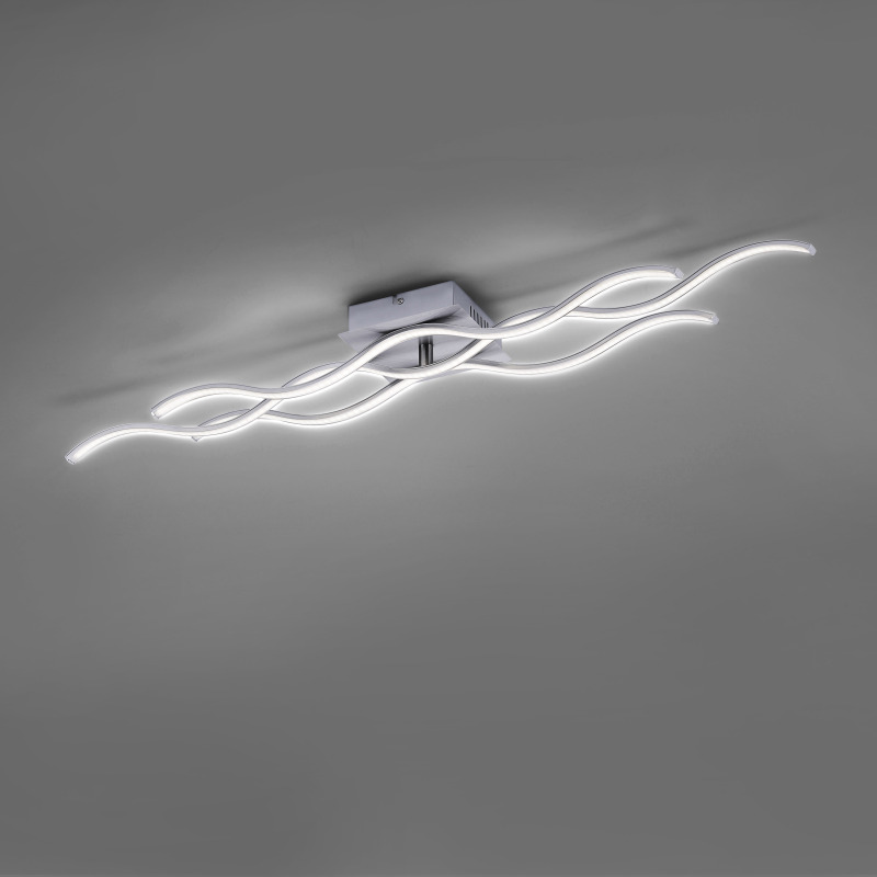 15166-55 Zumaline WAVE LAMPA SUFITOWA STALOWY 15166-55 Zumaline WAVE LAMPA SUFITOWA STALOWY Фото