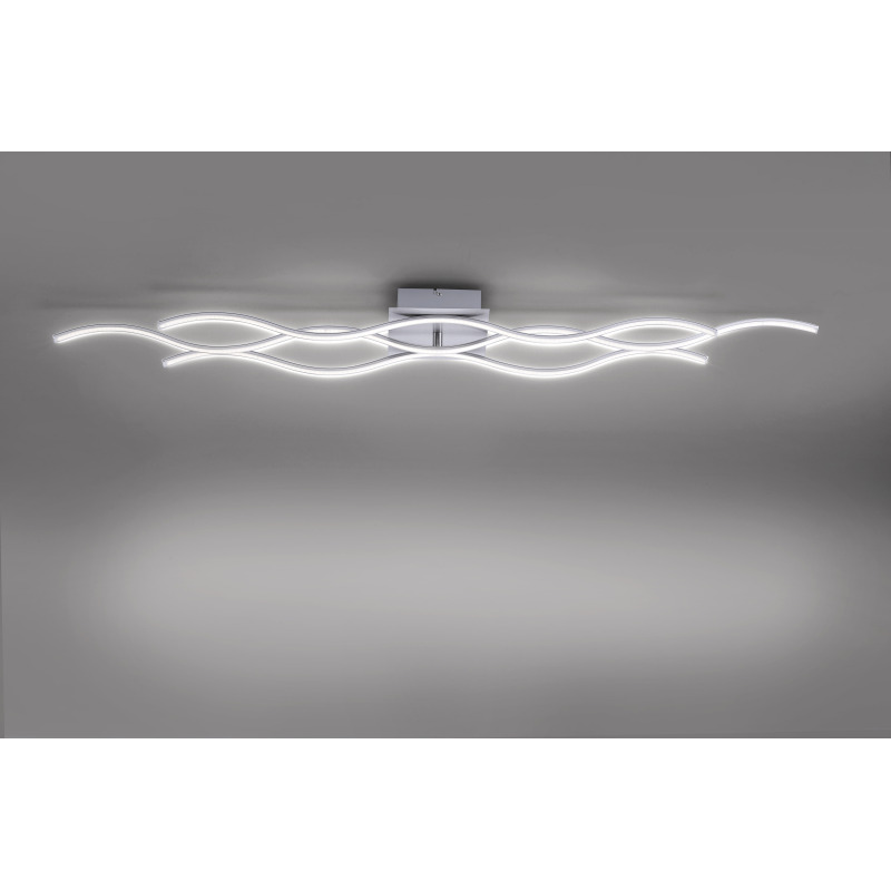 15167-55 Zumaline WAVE LAMPA SUFITOWA STALOWY 15167-55 Zumaline WAVE LAMPA SUFITOWA STALOWY Фото