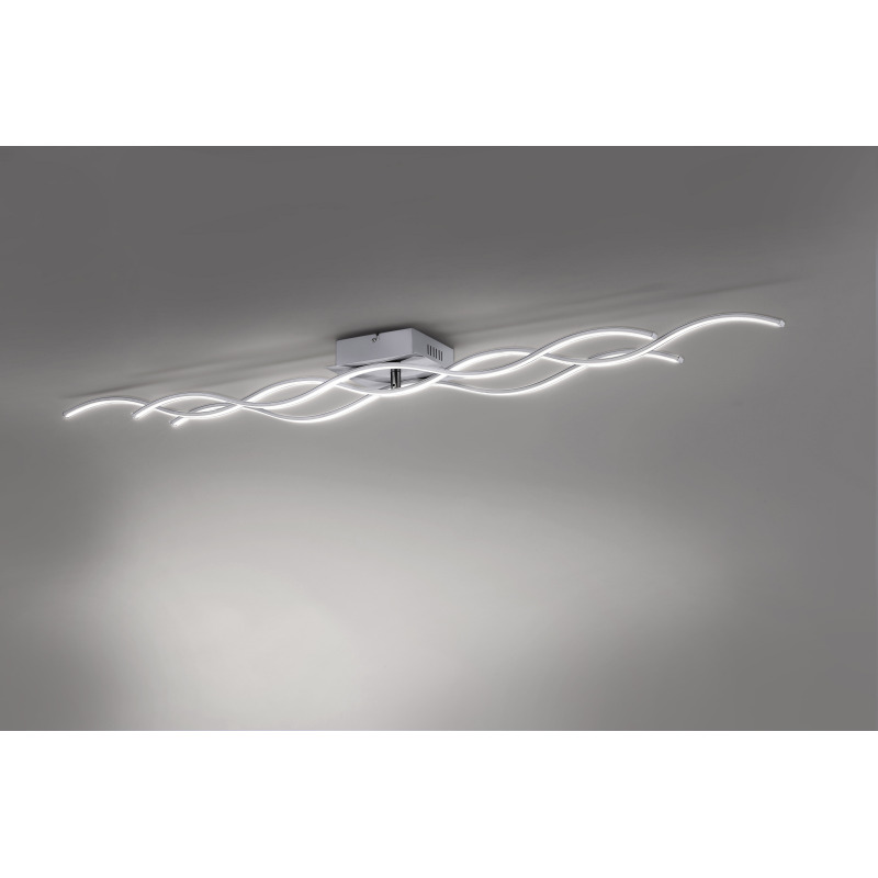 15167-55 Zumaline WAVE LAMPA SUFITOWA STALOWY 15167-55 Zumaline WAVE LAMPA SUFITOWA STALOWY Фото