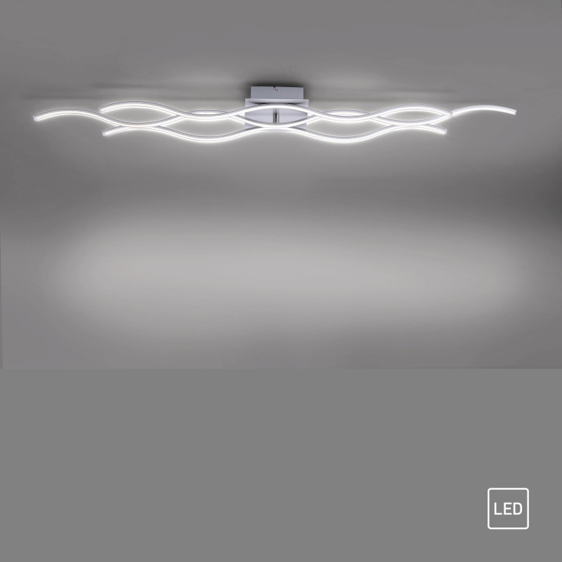 15167-55 Zumaline WAVE LAMPA SUFITOWA STALOWY 15167-55 Zumaline WAVE LAMPA SUFITOWA STALOWY Фото