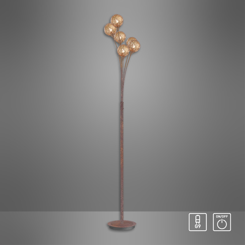 398-48 Zumaline GRETA LAMPA PODŁOGOWA RDZA/ZŁOTY 398-48 Zumaline GRETA LAMPA PODŁOGOWA RDZA/ZŁOTY Фото