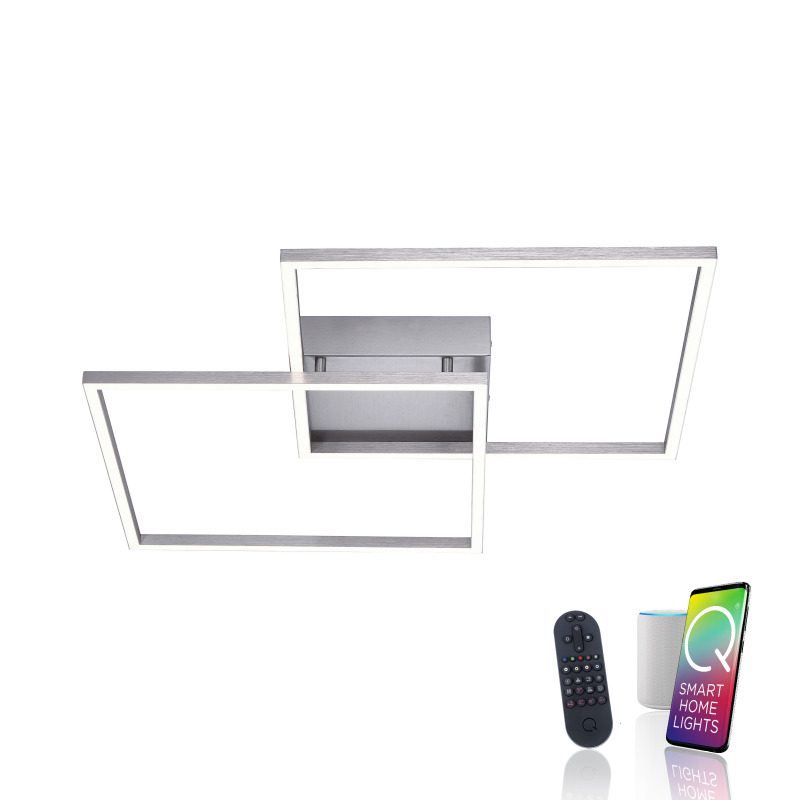 6429-55 Zumaline Q-INIGO LAMPA SUFITOWA STALOWY 6429-55 Zumaline Q-INIGO LAMPA SUFITOWA STALOWY Фото