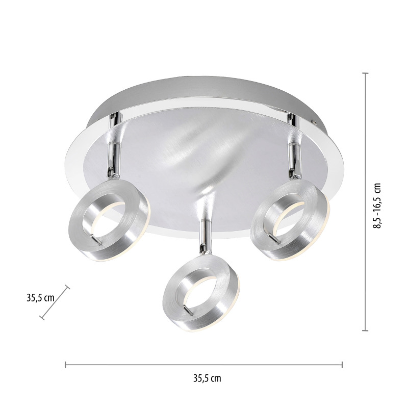6788-96 Zumaline SILEDA LAMPA SUFITOWA ALUMINIUM 6788-96 Zumaline SILEDA LAMPA SUFITOWA ALUMINIUM Фото
