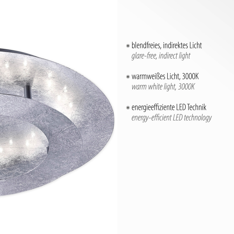 9620-21 Zumaline NEVIS LAMPA SUFITOWA SREBRNY 9620-21 Zumaline NEVIS LAMPA SUFITOWA SREBRNY Фото