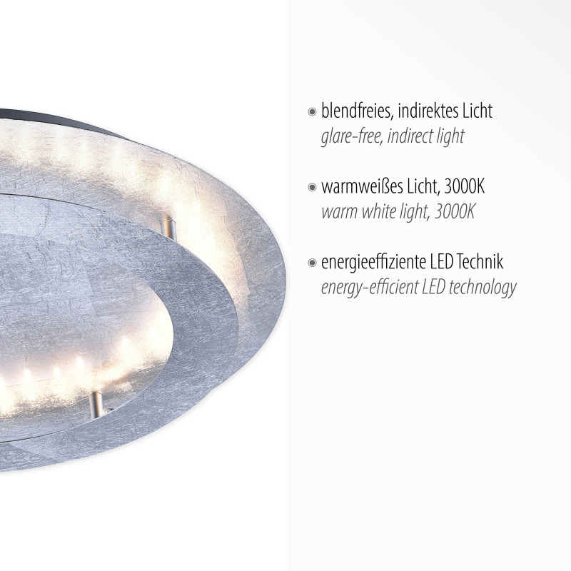 9621-21 Zumaline NEVIS LAMPA SUFITOWA SREBRNY 9621-21 Zumaline NEVIS LAMPA SUFITOWA SREBRNY Фото