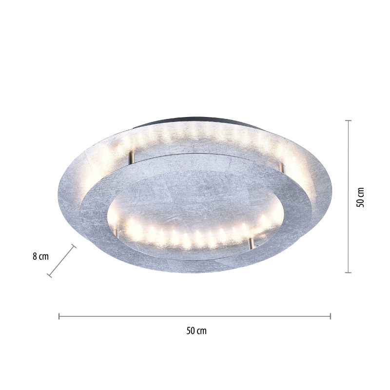 9621-21 Zumaline NEVIS LAMPA SUFITOWA SREBRNY 9621-21 Zumaline NEVIS LAMPA SUFITOWA SREBRNY Фото